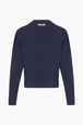 Women - Parma Wool Sweater, Black/blue back view