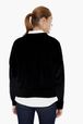 Femme - Sweatshirt velours rykiel, Noir vue portée de dos