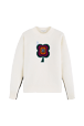 Women Maille - Women May 68 Intarsia Wool Sweater, White front view