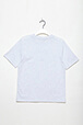 Girls Solid - Printed Cotton Girl Oversized T-shirt - Bonton x Sonia Rykiel, Grey details view 4