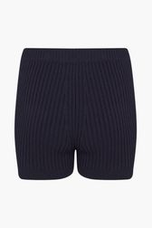 Women - SR Wool Shorts, Black/blue back view