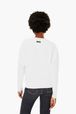 Femme - Sweatshirt crop photos sonia rykiel, Blanc vue portée de dos