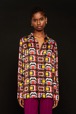 Women Printed - May 68 Long Shirt, Multico crea details view 4