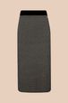 Women - Signature Mid-Length Skirt, Black front view