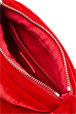 Femme - Sac caméra Demi-Pull mini en velours, Rouge vue de détail 2