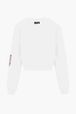 Femme - Sweatshirt crop SR, Blanc vue de dos
