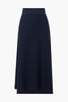 Women - Milano Knit Mid-Length Skirt, Black front view