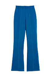 Femme Maille - Pantalon en maille milano femme, Bleu de prusse vue de dos