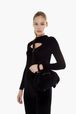 Women - Velvet Rykiel Bag, Black front worn view