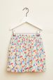 Girls - Floral Print Girl Short Skirt, Multico back view