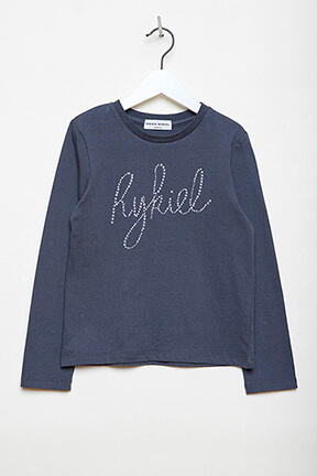 Girls Solid - Rykiel Girl Long-Sleeved T-shirt, Blue front view