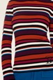 Women Maille - Ribbed Wool Sweater, Multico striped details view 2