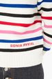 Women - Multicolor Sailor Sweater, White details view 2