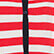 Striped Girl Sleeveless Dress, Red/vanilla 