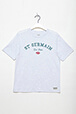 Filles Uni - T-shirt oversize fille coton - BONTON x Sonia Rykiel, Gris vue de détail 5