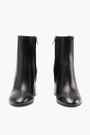 Rykiel Leather Heeled Boots Black details view 2