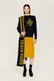 Women Maille - Women Clover Print Sweater, Night blue details view 4