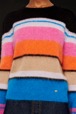 Women Striped Sweater Multico striped details view 2