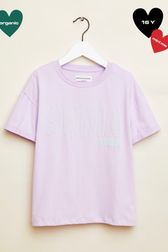 Girls - Sonia Rykiel logo Girl T-shirt, Lilac front view