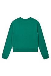 Girls Solid - Printed Girl Oversize Cropped Sweater - Bonton x Sonia Rykiel, Green back view