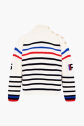 Women - Sailor Sweater Tricolor, White front view