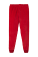 Women Solid - Women Velvet Jogging Pants, Red back view