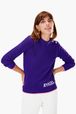 Women - Sailor Woolen Merinos Sweater, Purple details view 1