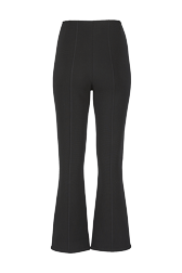Femme Maille - Pantalon en maille milano femme, Noir vue de dos