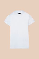 Women - T-Shirt with Rykiel Red Mouth, White back view