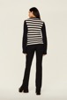 Women Raye - Women Jane Birkin Sweater, Black/white back worn view