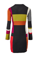 Femme Maille - Robe courte color block laine alpaga femme, Multico crea vue de dos