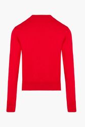 Women - SR Heart Sweater, Red back view