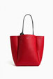 Women - Reversible Market Bag, Black front worn view