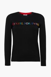 Rykiel Forever Short Sweater Black front view