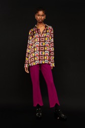 Femme Imprimé - Chemise longue motif Mai 68 femme, Multico crea vue de détail 8