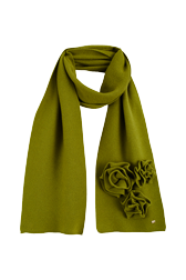 Women Maille - Flowers Scarf, Pistachio back view