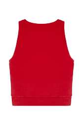 Femme - Brassière velours rykiel, Rouge vue de dos