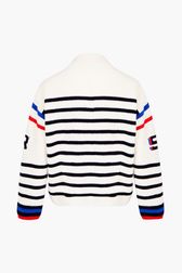 Women - Sailor Sweater Tricolor, White back view