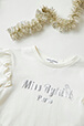 Girls Solid - Printed Cotton Girl Long-Sleeved T-shirt, Ecru details view 2