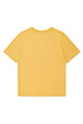 Girls Solid - BONTON x Sonia Rykiel Printed Cotton Girl Oversized T-shirt, Yellow back view