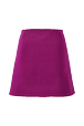 Femme Maille - Mini jupe maille milano femme, Fuchsia vue de dos