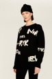 Femme Maille - Pull grunge laine logo Sonia Rykiel femme, Noir vue de détail 3