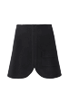 Femme Maille - Mini jupe maille milano femme, Noir vue de face