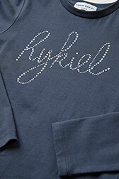 Filles Uni - T-shirt manches longues fille Rykiel, Bleu vue de détail 1