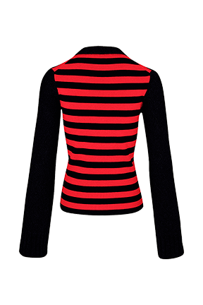 Women Raye - Women Jane Birkin Sweater, Black/red back view