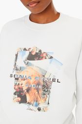 Women - Sonia Rykiel Pictures Crop Sweatshirt, White details view 2