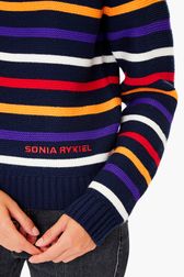 Women - Multicolor Sailor Sweater, Black details view 1