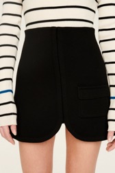 Women Maille - Women Milano Short Skirt, Black details view 3