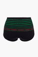 Women - Multicolored Stripes Panties, Green front view