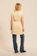 Women - Camel Tunic in ribbed knit, Camel back worn view